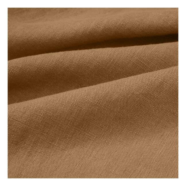 Nappe en lin lavé-surfilée | Noisette