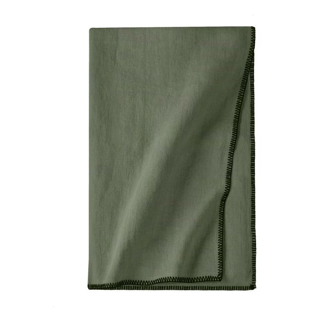 Washed Linen Tablecloth | Khaki