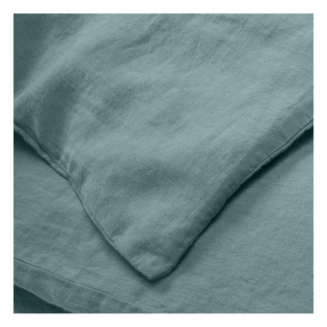 Washed Linen Duvet Cover | Sky blue