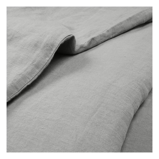 Fodera da piumone in lino lavato | Gris graphite