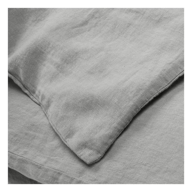 Funda nórdica de lino lavado | Gris graphite