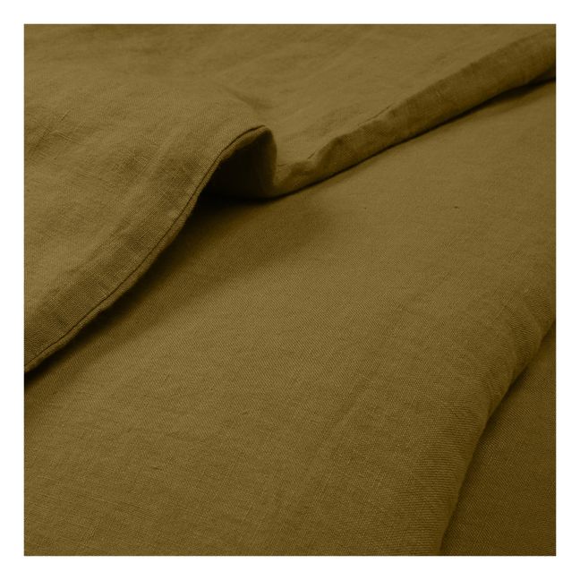 Washed Linen Duvet Cover | Bronze