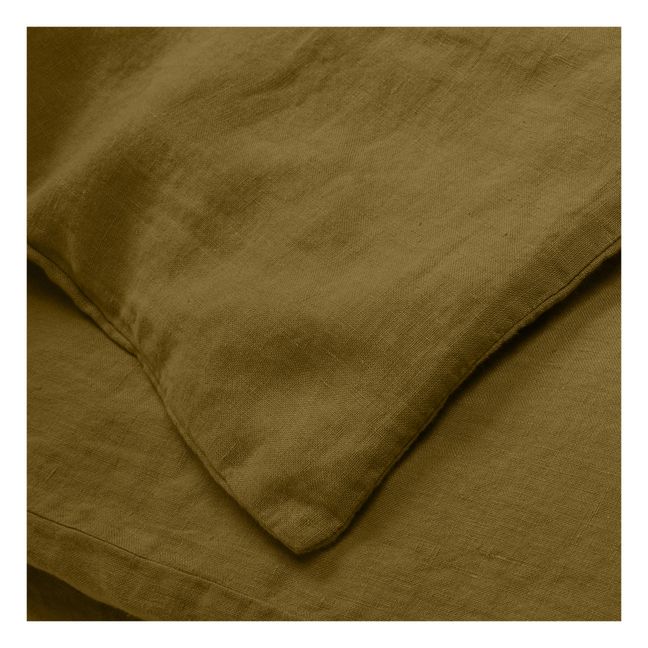Bettbezug aus Leinen | Bronze