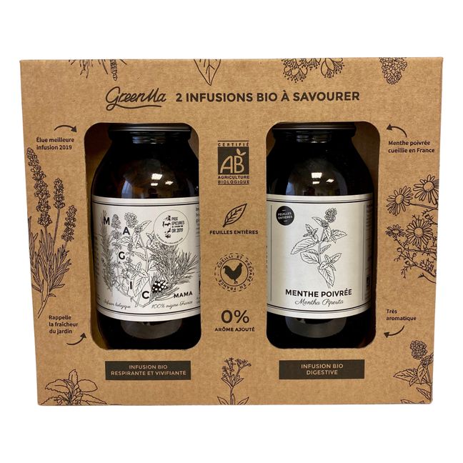 Cofre 2 infusiones - Magic Mama + Menta - 60 g