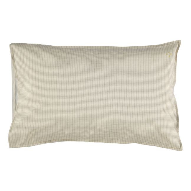 Cotton Pillowcase  Ivory/Clay