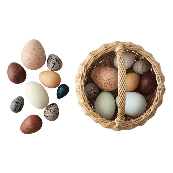 Wooden Eggs - Set of 12- Product image n°0