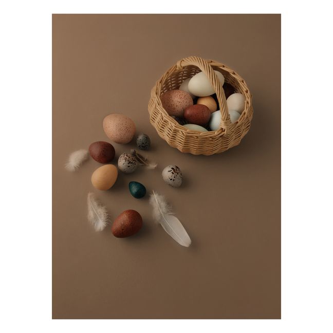 Uova di legno - Set da 12