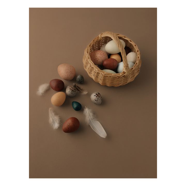 Wooden Eggs - Set of 12- Product image n°1