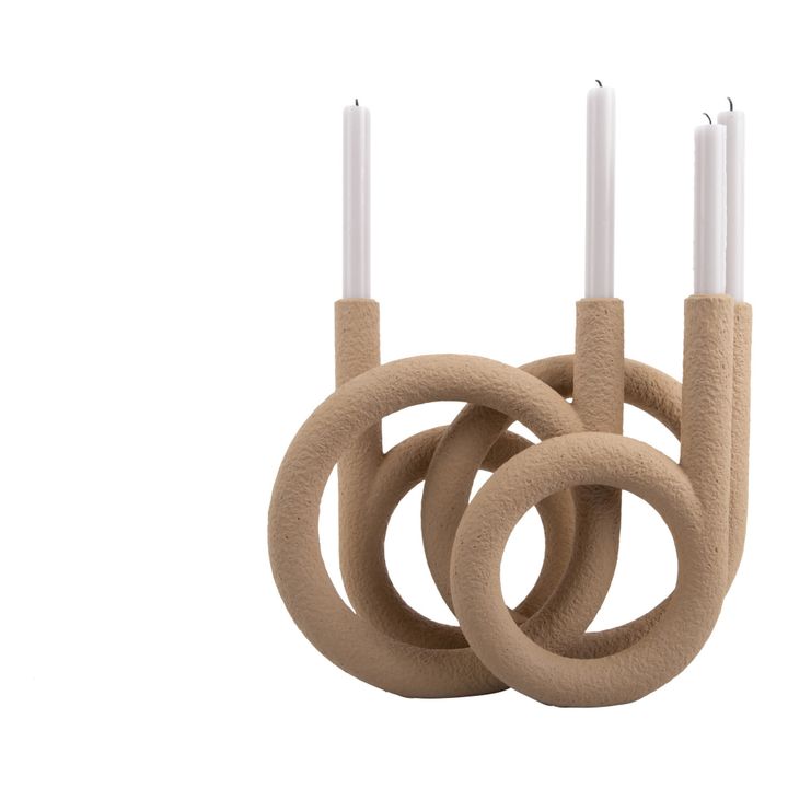 Ring Candle Holder | Brown- Product image n°1