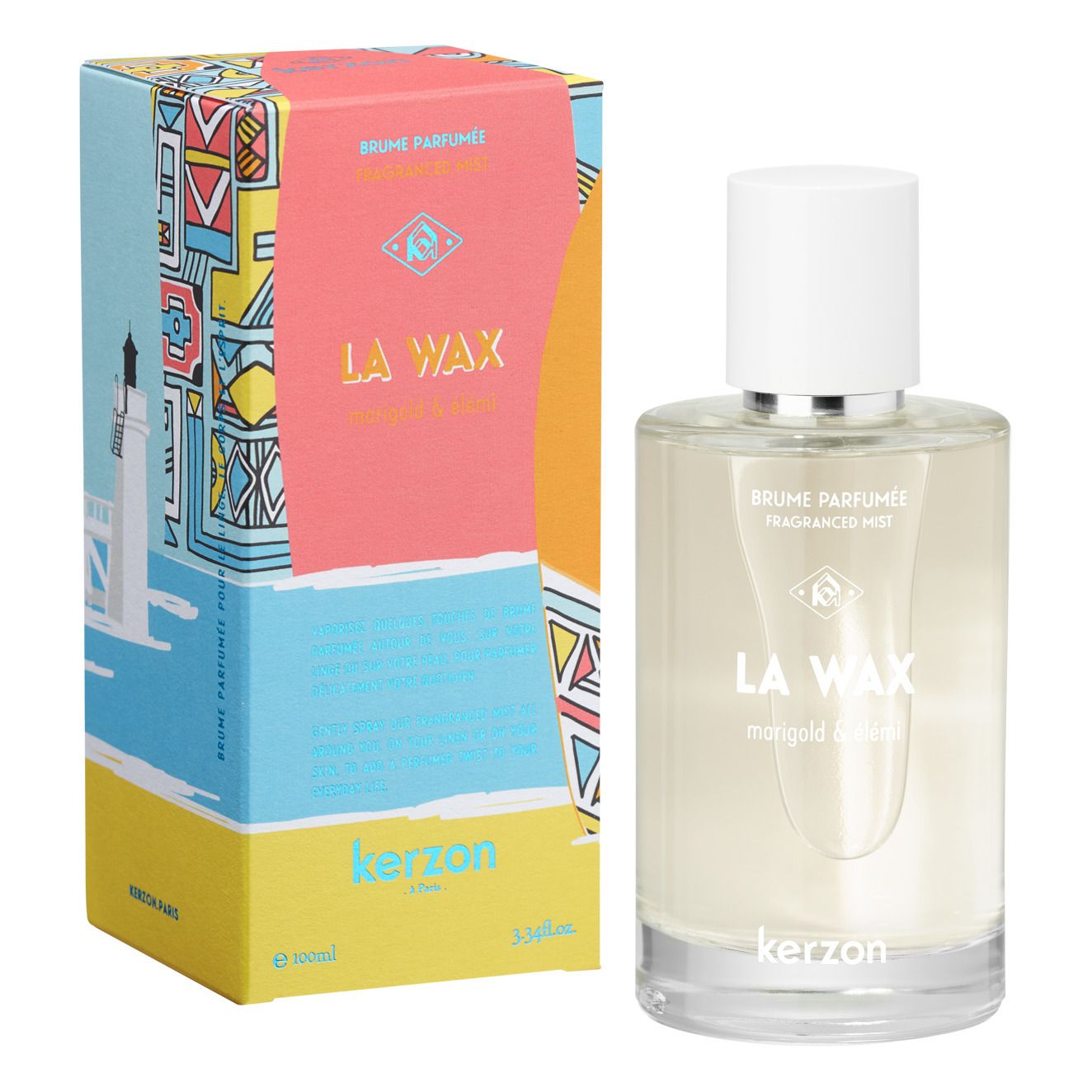 Kerzon - Brume parfumée - La wax - 100 ml - Transparent