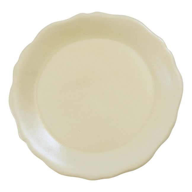 Piatto in  ceramica mini Feston Sharing Bianco Satinato