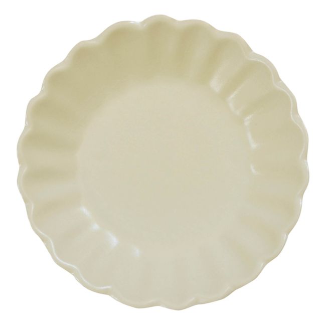 Ciotola in ceramica Pétale Sharing Bianco Satinato