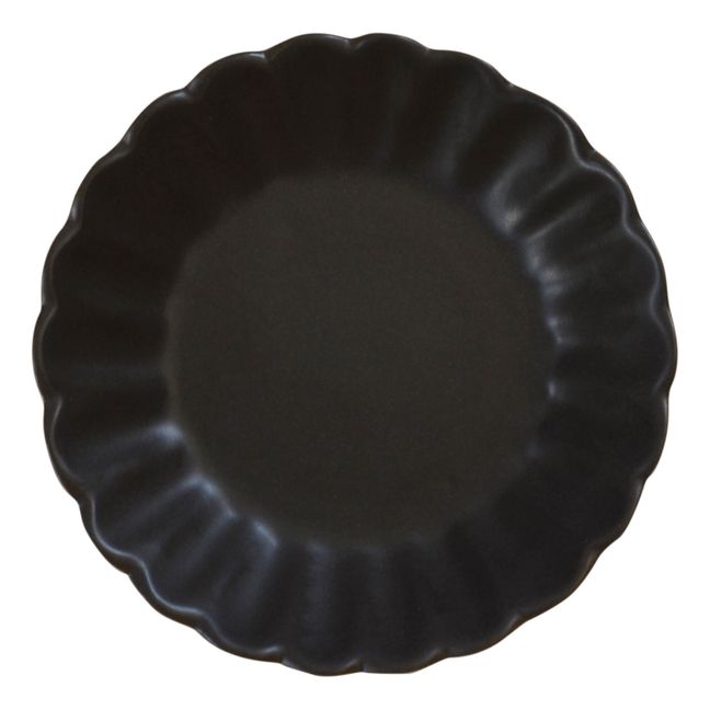 Petal Sharing Ceramic Dish Black