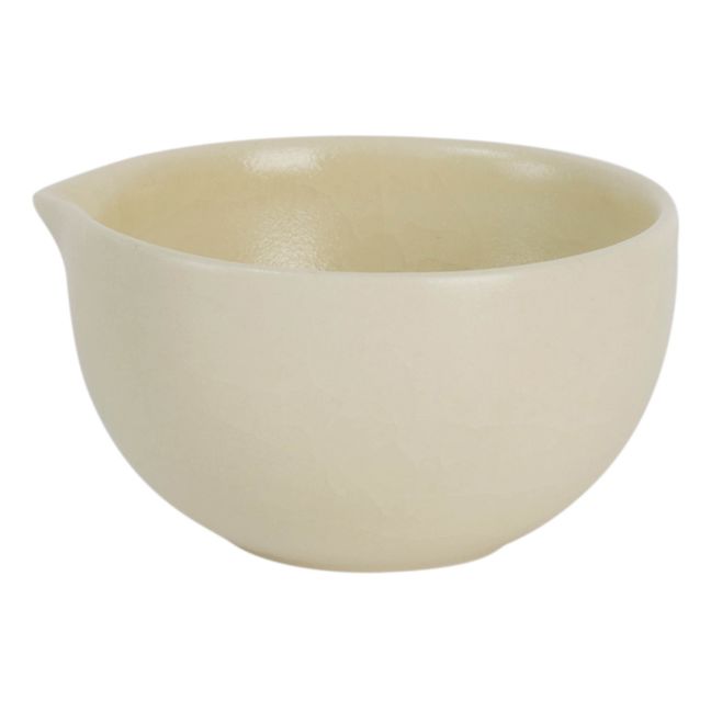 Scodella con beccuccio in ceramica Sharing Bianco Satinato
