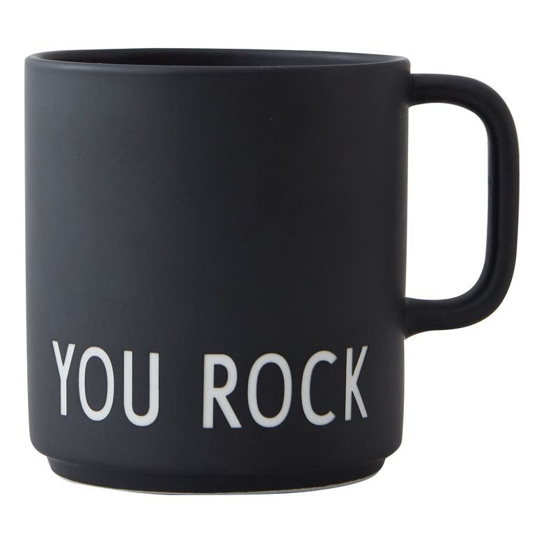 Design Letters - Mug You rock - Noir
