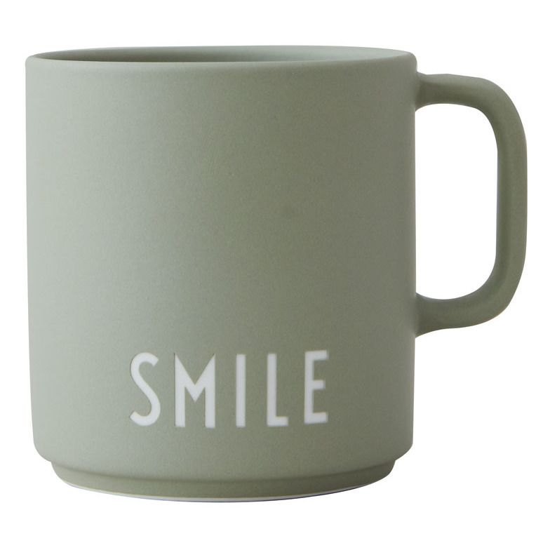 Design Letters - Mug Smile - Gris vert