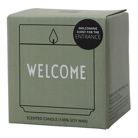 Welcome Scented Candle Grey-green