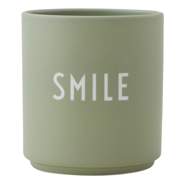 Design Letters - Gobelet Smile - Gris vert
