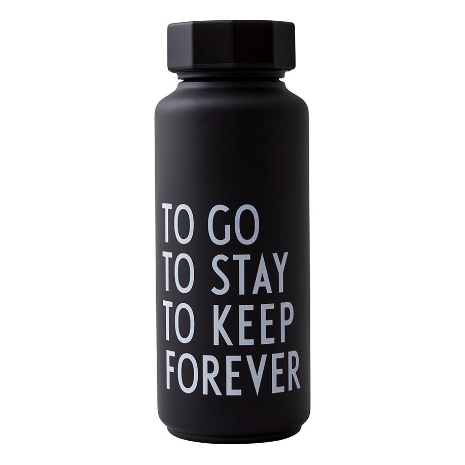 Design Letters - Bouteille thermos To Go - Noir