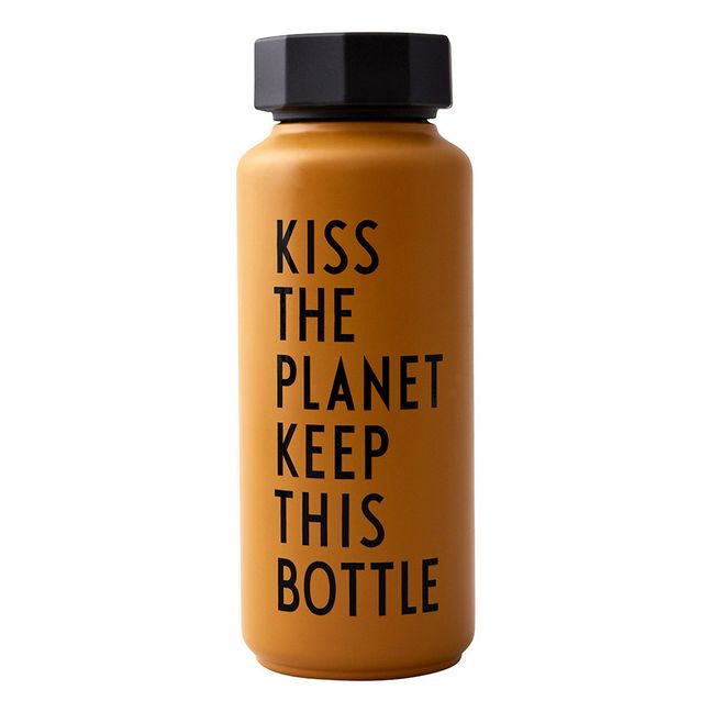 Botella térmica Kiss the planet Naranja