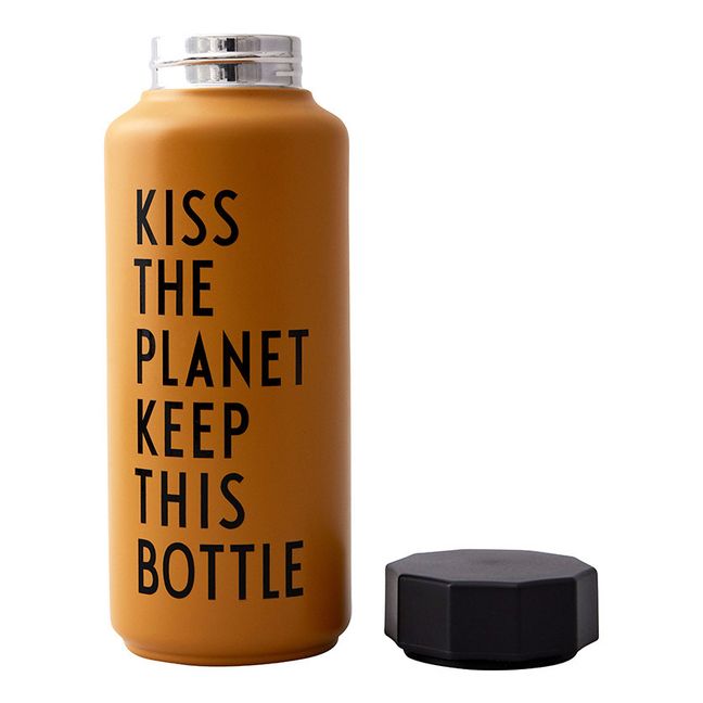 Botella térmica Kiss the planet Naranja