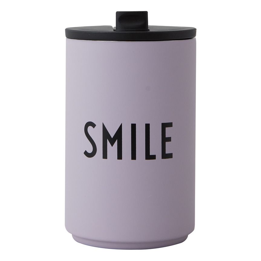 Design Letters - Tasse thermique Smile - Lavande