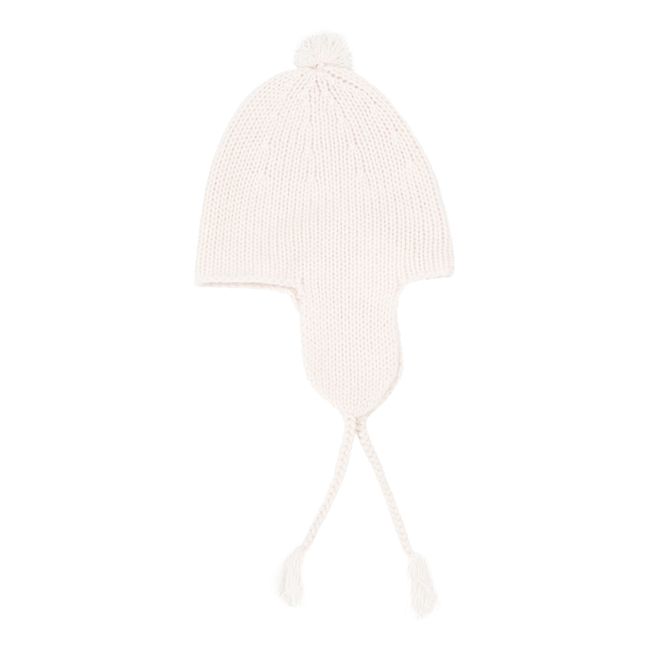 Gorro de cachemir con pompón | Rosa Palo