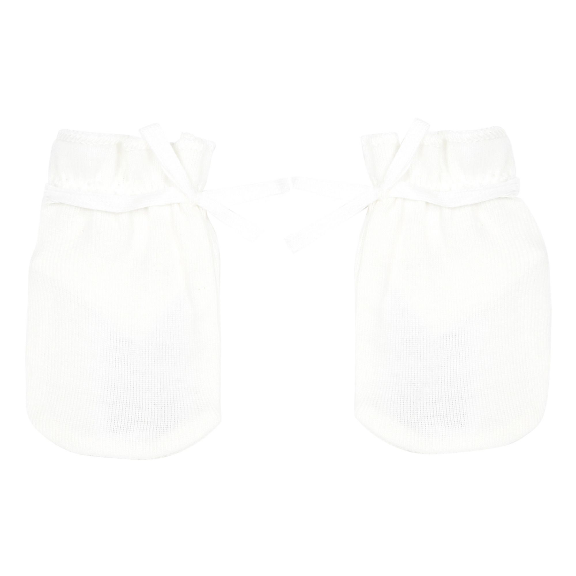 Bonpoint - Moufles Coton Bio - Fille - Ecru