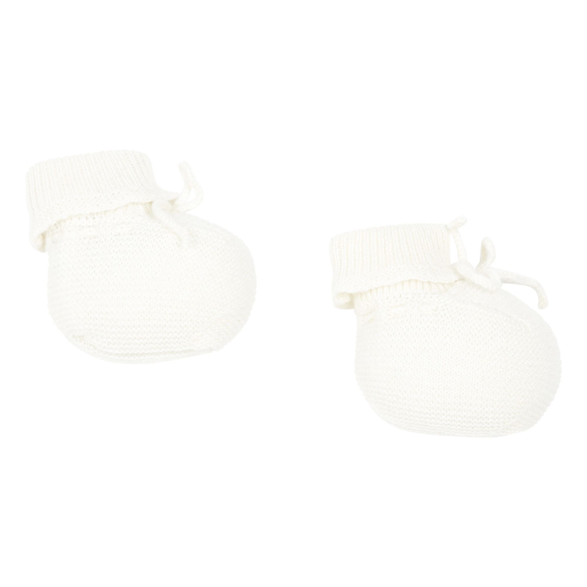Bonpoint - Chaussons Cachemire - Fille - Ecru
