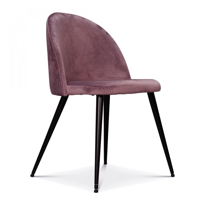 Velvet Chair - Set of 2  | Pink- Product image n°1