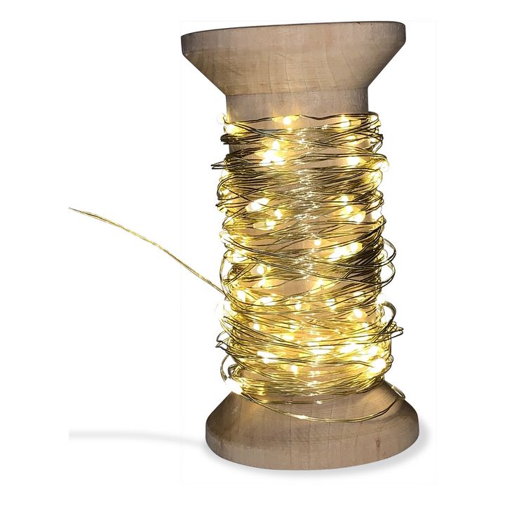 Guirlande lumineuse bobine - 120 led | Doré- Image produit n°0