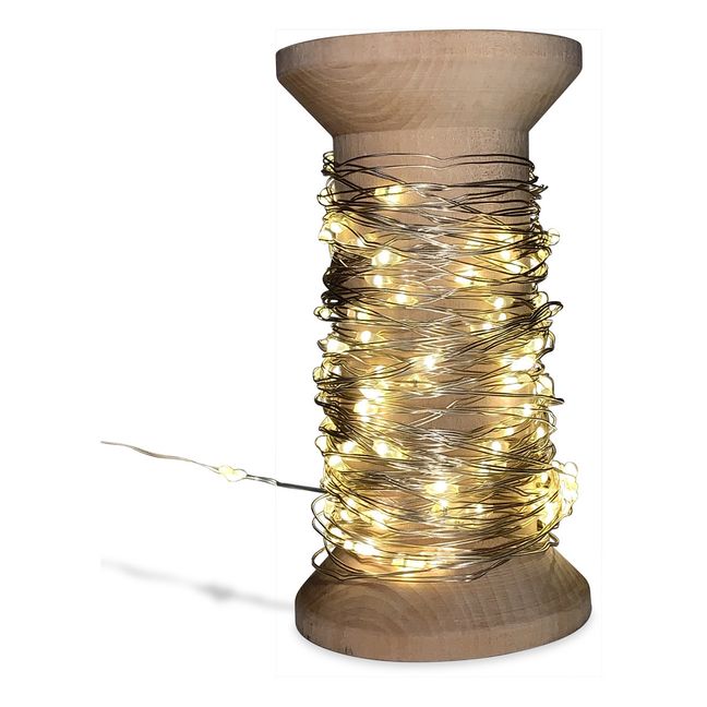 Guirlanda luminosa bobina - 120 led | Plateado