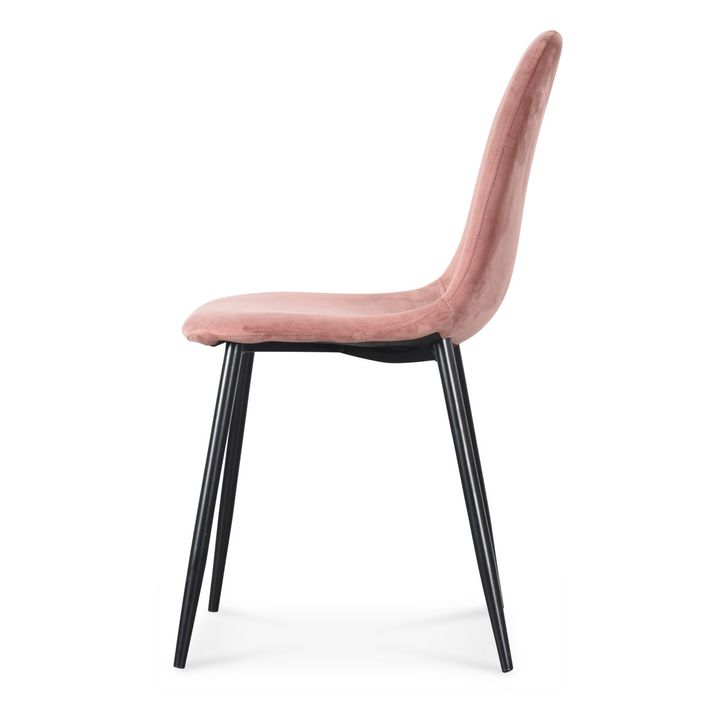 Opjet Velvet Chair Set of 2 Pink Smallable