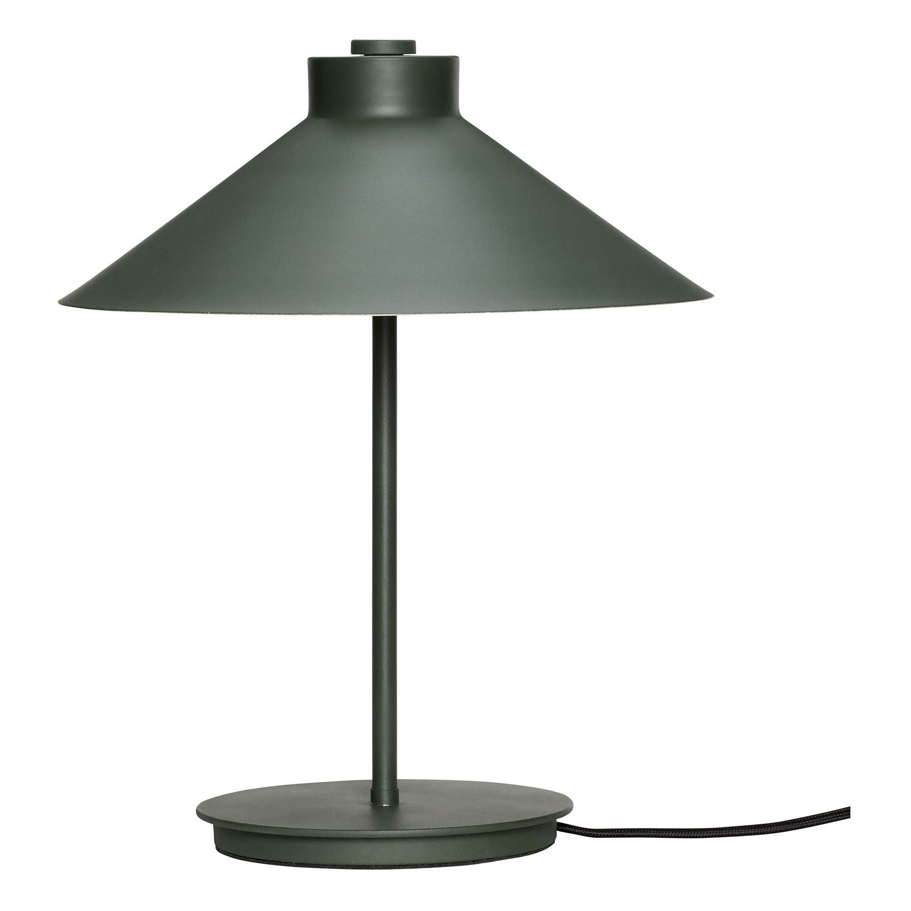 Hübsch - Lampe à poser en métal - Vert foncé