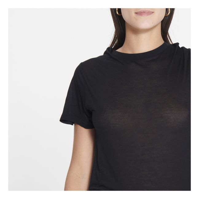 Camiseta de bambú Jersey | Negro