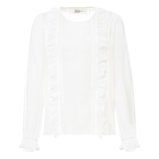 Blouse Cafeine Coton Bio | Blanc