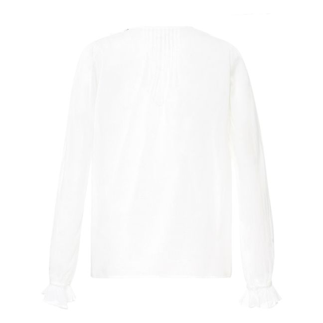 Blusa Cafeine in cotone bio | Bianco