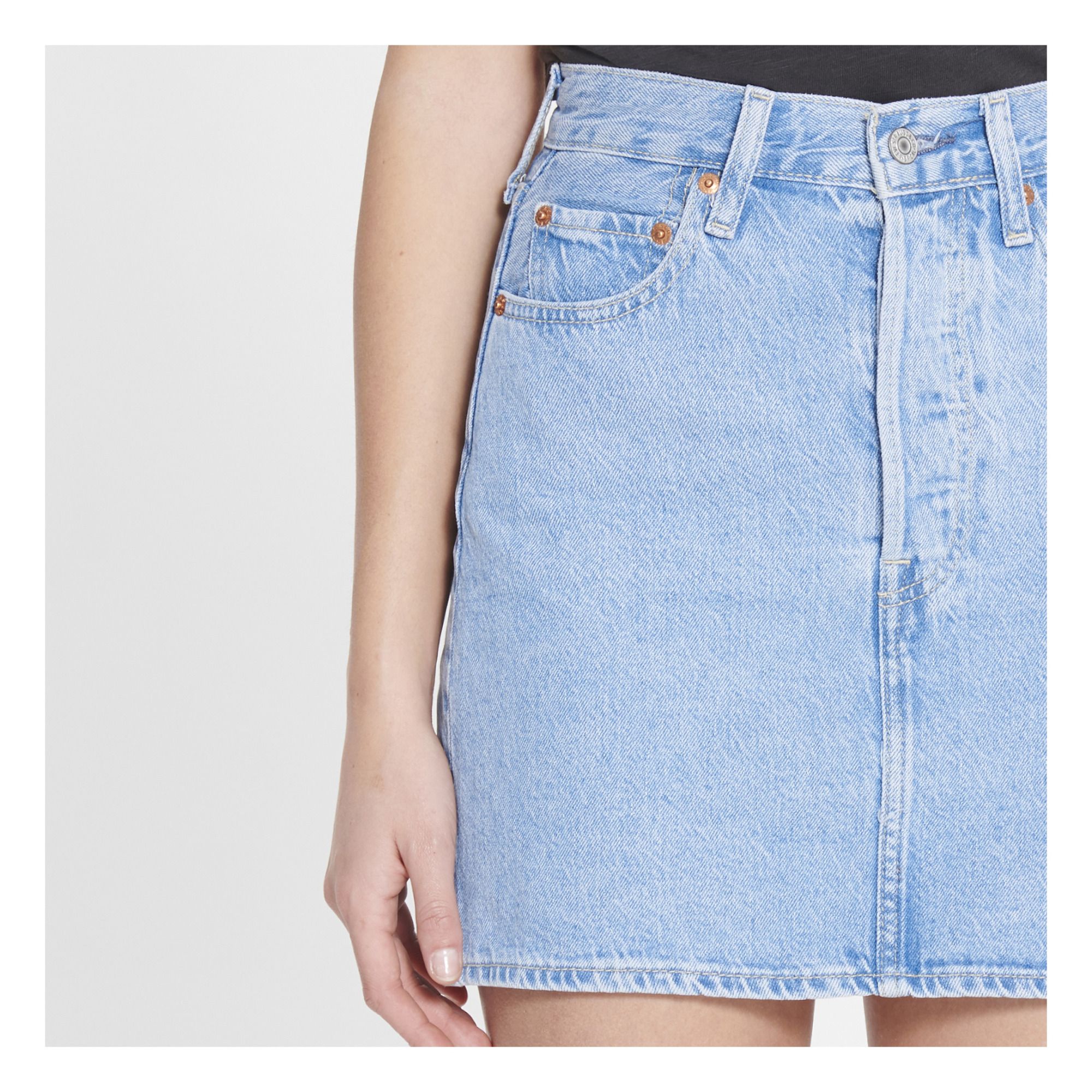 Gonna Levi's Ribcage Dim Azzurro Levi's Made \u0026 Crafted Moda Adulto