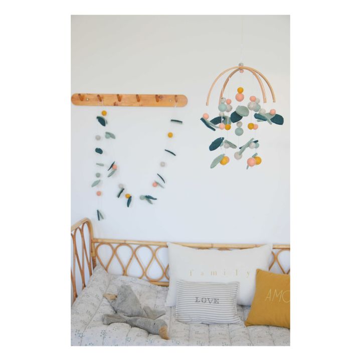 Mobile Feuillage en laine feutrée Calm x Smallable | Vert- Image produit n°2