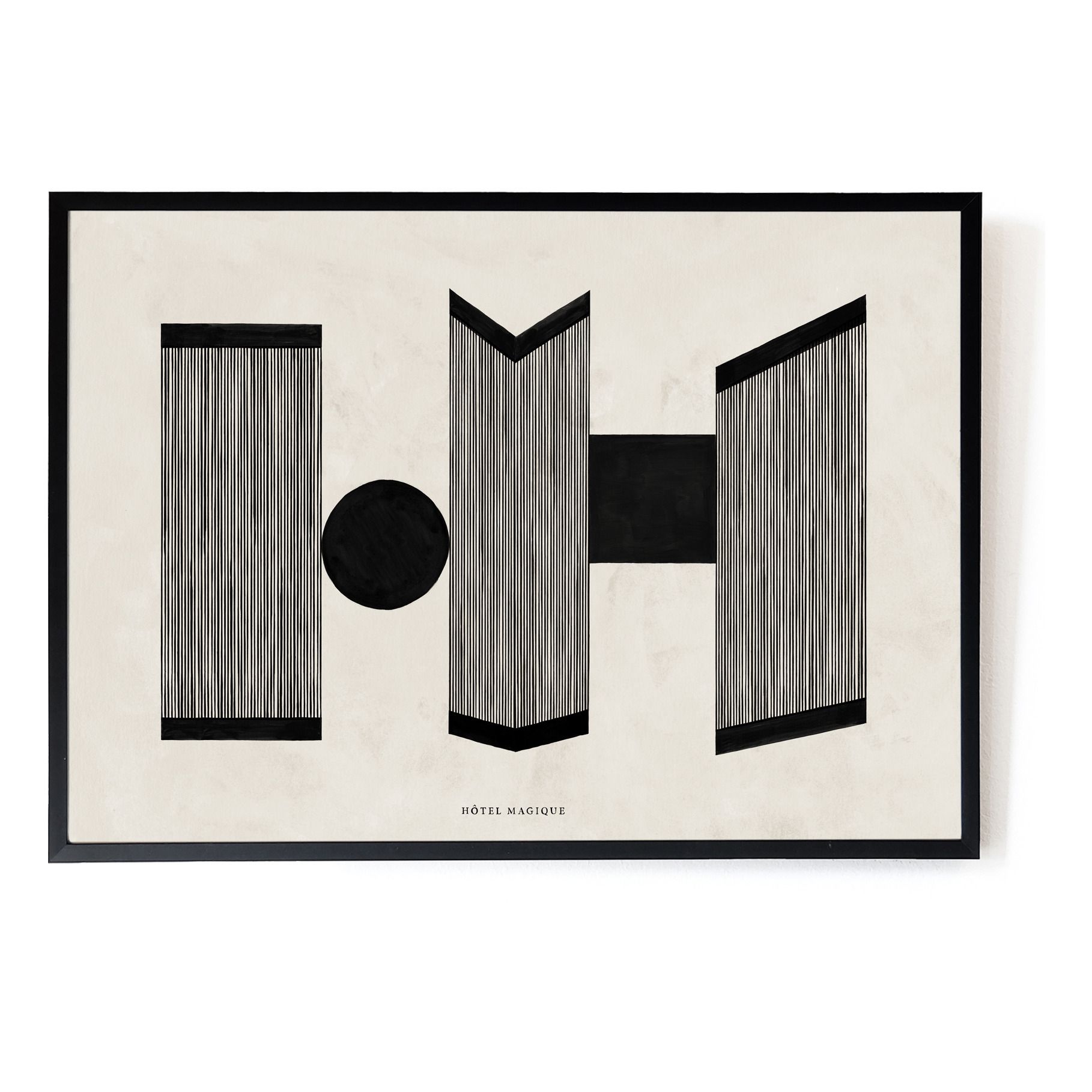 Hôtel Magique - Affiche A3 Retrospective Nº 2 - Noir