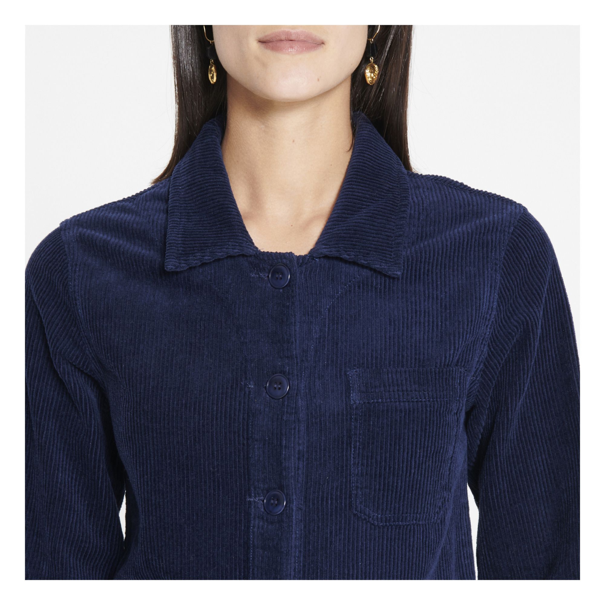 womens navy corduroy jacket