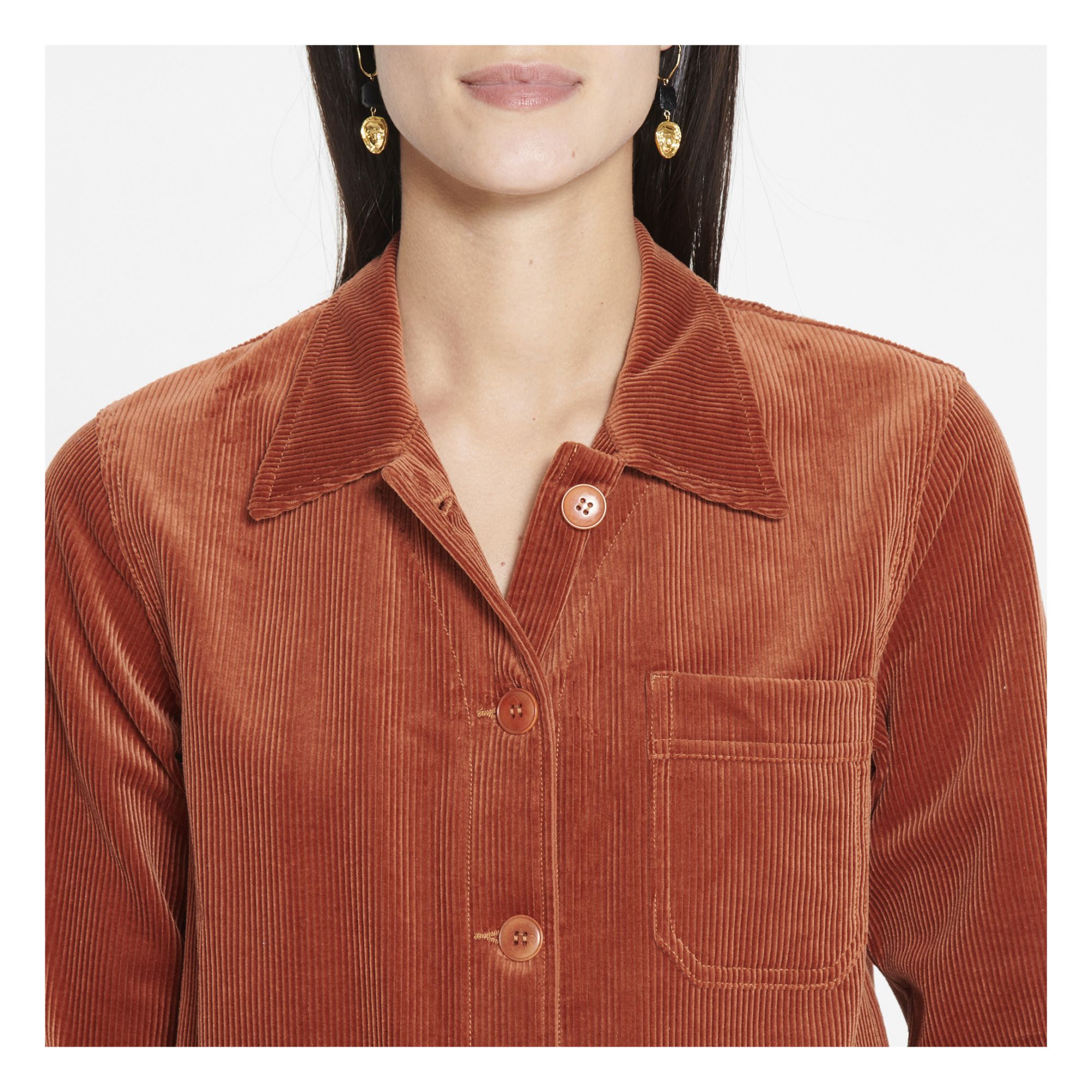 rust cord jacket