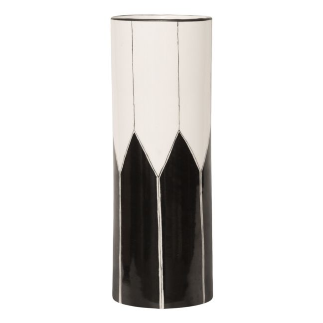 Vase Daria aus Keramik | Schwarz