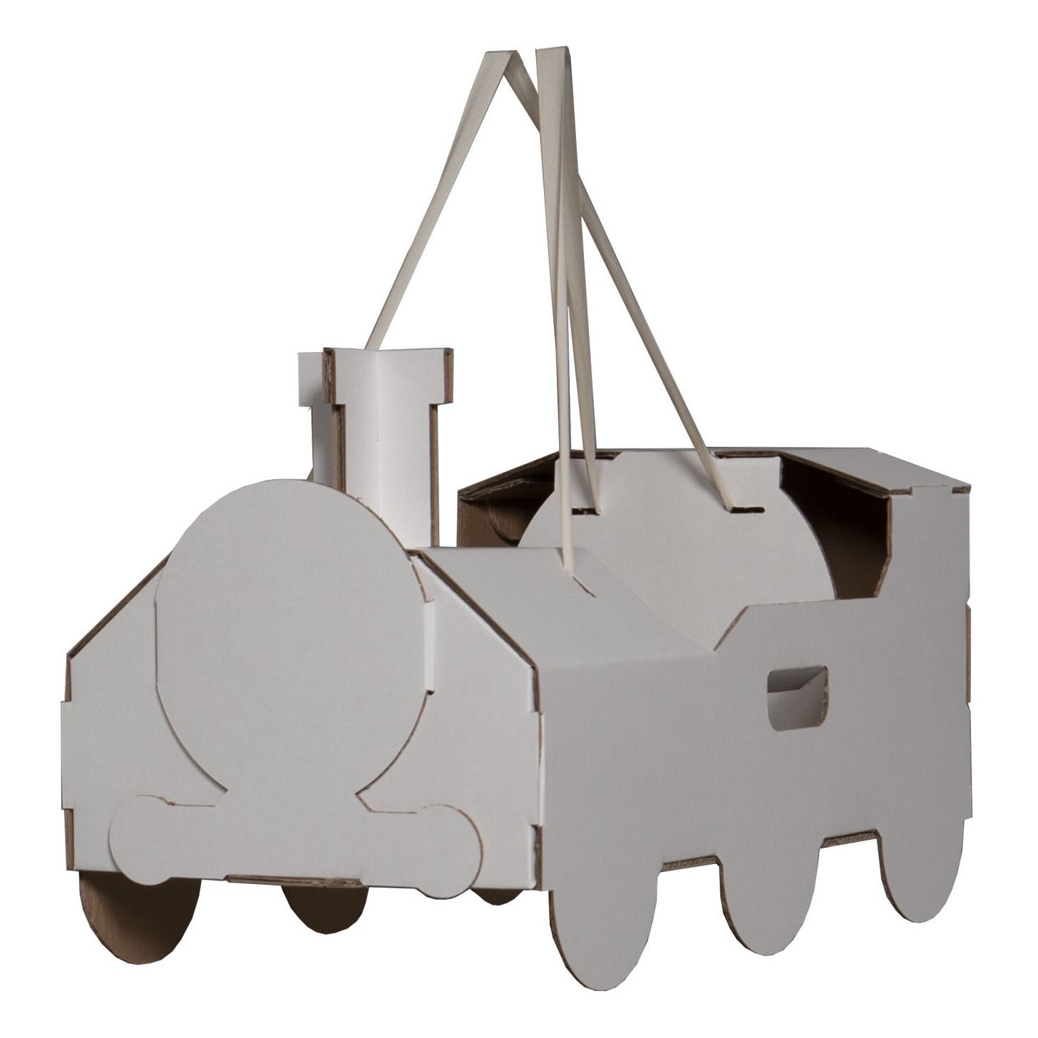 Cardboard Colour-in Train White- Product image n°0