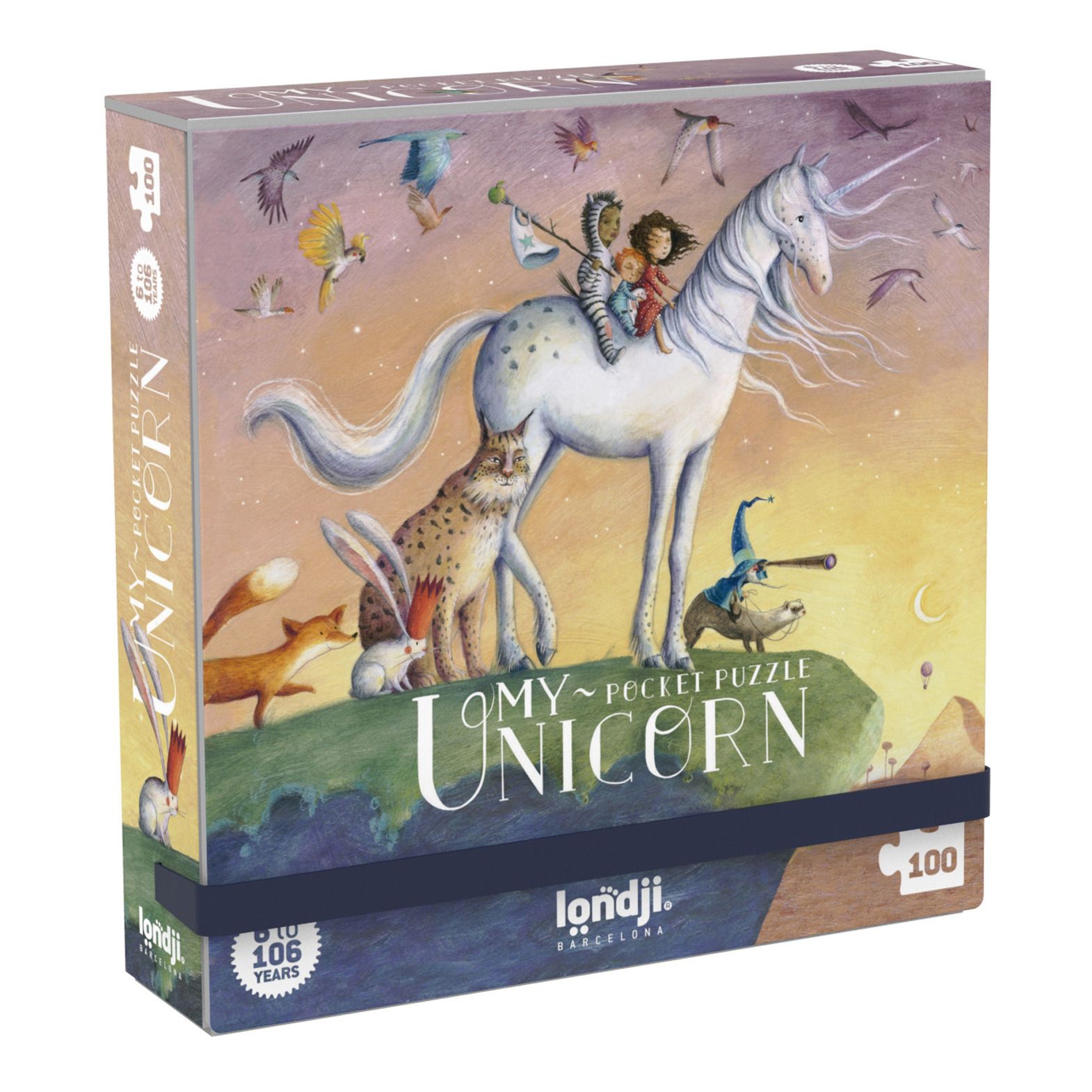 Londji - Puzzle My Unicorn - 100 pièces - Multicolore