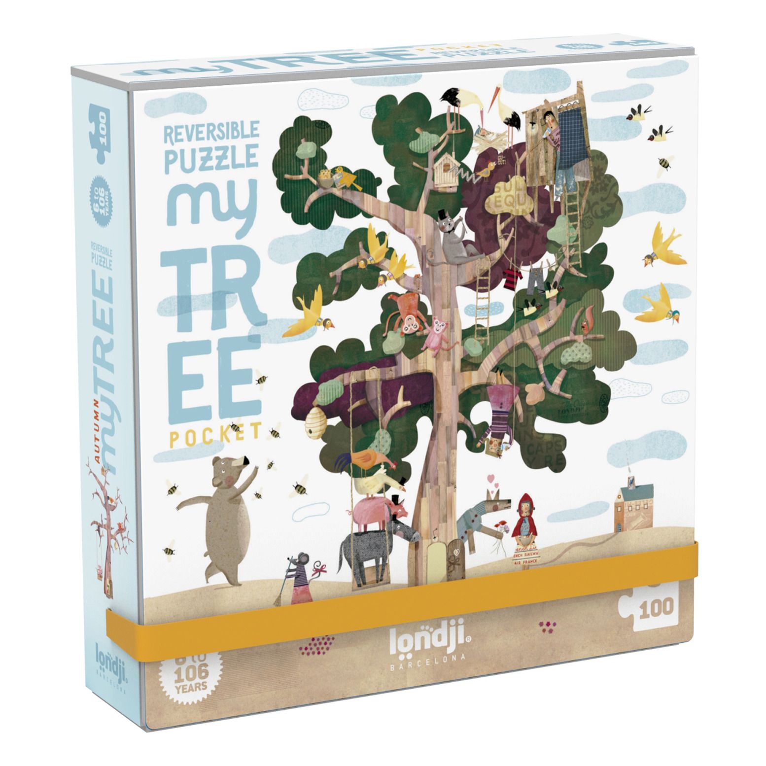 Londji - Puzzle recto-verso My Tree - 100 pièces - Multicolore