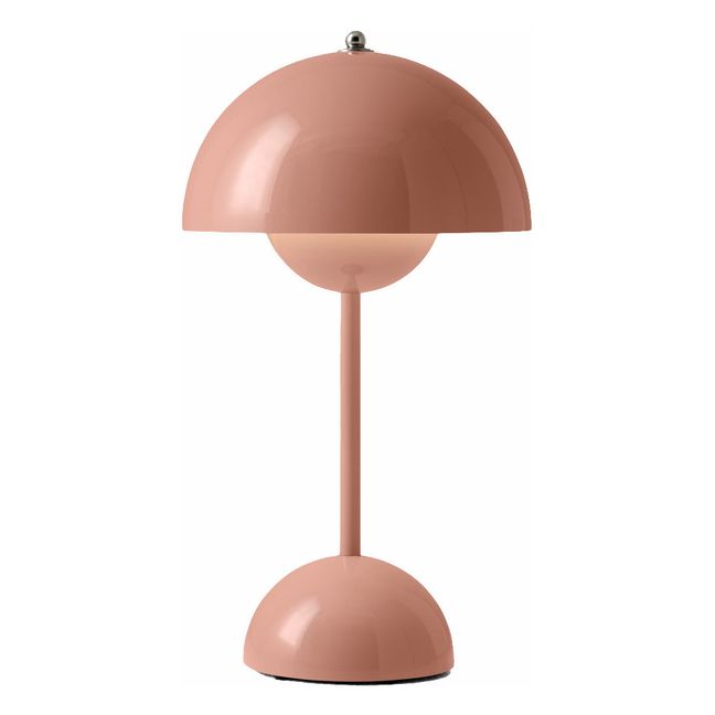 Lámpara de mesa portátil Flowerpot Beige rosado