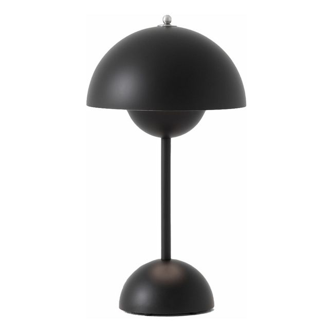 Flowerpot Portable Table Lamp Black