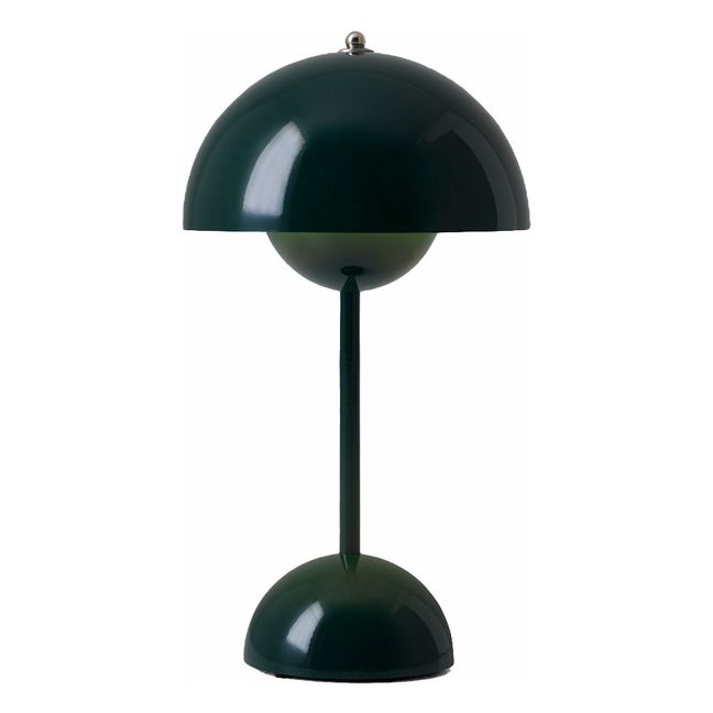 Flowerpot Portable Table Lamp Dark green