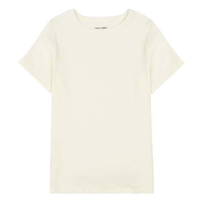 Camiseta de algodón orgánico | Blanco Roto